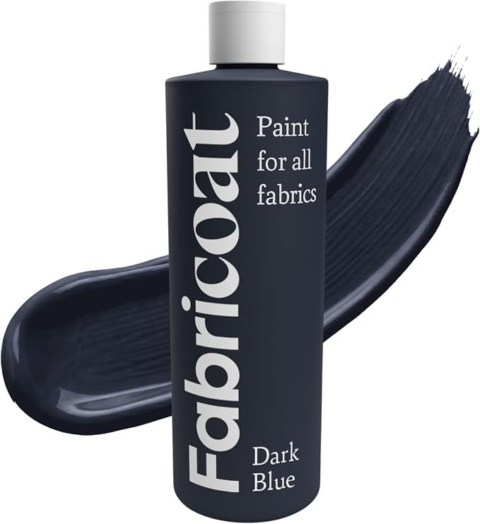 Fabricoat Dark Blue Fabric Upholstery Paint & Dye | 500ml / 17 fl oz | Restore by Fabricoat