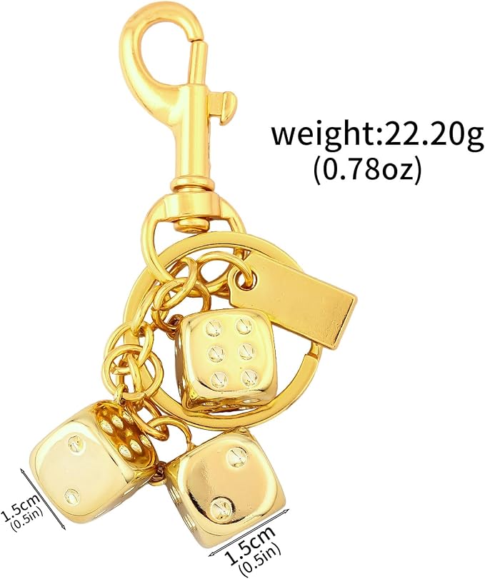 Dice Bag Charms Keychain for Women Men - Image 3