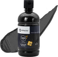 Artecho Lamp Black Acrylic Paint 500ml / 17oz Large Bottle | Semi Glossy Finish by Artecho