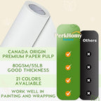 PerkHomy White Kraft Paper Roll 36" x 3 - Image 3