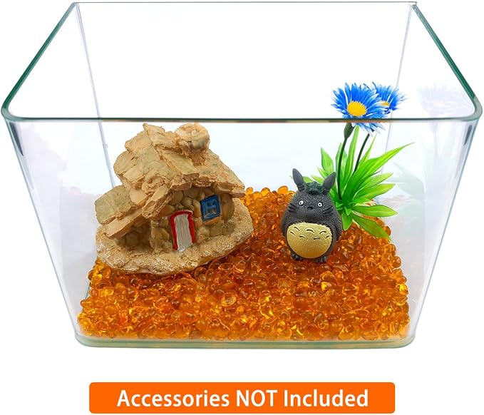 Glass Stones, 1Lb/460g Irregular Sea Glass Pebbles Non-Toxic Artificial Crystal - Image 3