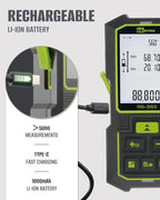 Inkerma Dual Laser Measurement Tool, 393Ft/120M Bilateral Laser Distance Meter - Image 6