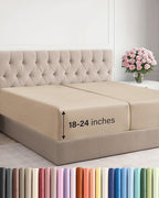 Extra Deep Split King Fitted Sheet by CGKUnlimited
