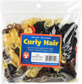 Hygloss 2 oz Curly Doll Hair for Crafts Assorted- Premium Synthetic Hair for by HyglossProductsInc