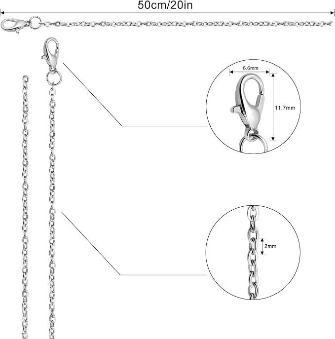 Lemonkey 24 Pack Necklace Chains Bulk - Image 2