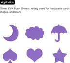 uxcell Dark Purple EVA Foam Sheets, 11.8x7.9 in 2mm Thick Handicraft Foam Paper - Image 6