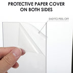 10 Pack Clear Acrylic Sheet 4" x 6" Cast Plexi Glass Panel 1/8" Thick High - Image 3