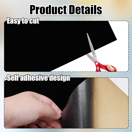 Biaungdo Self Adhesive Felt Sheets, 45cm x 3m Felts Fabric Peel and Stick Felts - Image 3