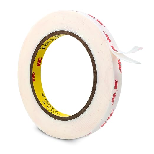 3M Double Sided Tape Heavy Duty 1/2''x15.4Ft 0.043in Thick 4950 White | Wall by 3MFullRangeProducts