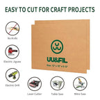 UU&FIL Clear Acrylic Sheets 12" x 16", 2 Pack 1/8 Inch Thick Clear Cast - Image 6