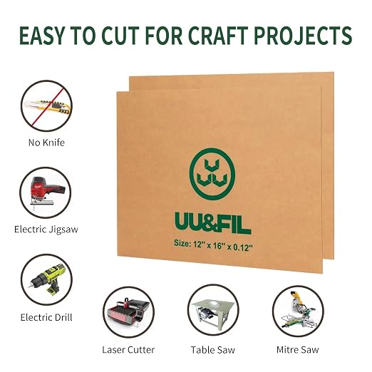 UU&FIL White Acrylic Sheets 12" x 16"x 1/8", 2 Pack 38.7% Translucent White - Image 6