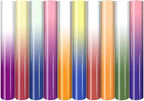 HTVSTD Color Change HTV Heat Transfer Vinyl 10Sheets 12×10in Iron on Vinyl | by CraftingEveryday