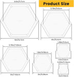 6Pieces Hexagon Quilting Templates Set, Acrylic Quilting Rulers and Templates - Image 4