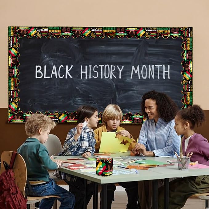 69 Feet Black History Month Bulletin Board, African American Holiday Rolled - Image 5
