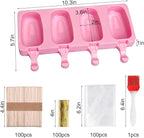 Mity rain 2 Pack Cake Pop Molds Silicone, 8 Cavity Reusable Cakesicle Molds | - Image 2