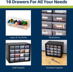Akro-Mils 16-Drawer Plastic Drawer Storage Cabinet - Image 4