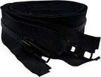 ANPURZII 2PCS #5 31 Inch Black Separating Jacket Zippers - Image 2