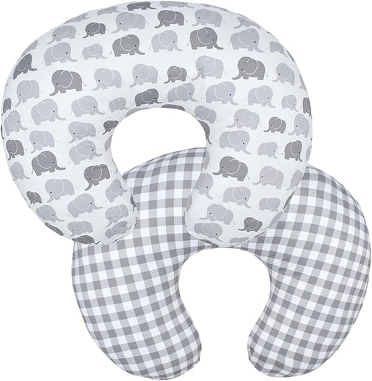Winmany Baby Nursing Pillow Cover Newborn Removable Breastfeeding Pillowcover Cute Pattern Girls Boys Nursing Pillowcase for Breast and Bottole Feeding