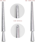 NIUPIKA Ring Sizer Measuring Tool Ring Mandrel Ring Measurer Ring Sizing Kit - Image 3