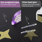 Secopad Scrapbook Tape, 4 Pack Double Sided Tape Roller - Image 4