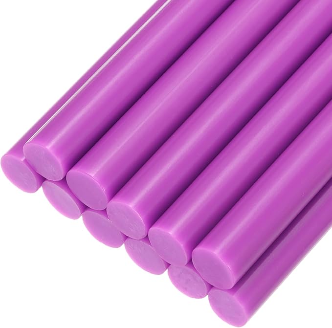 uxcell Mini Hot Glue Sticks for Glue Gun 11mm x 100mm Purple 12pcs by uxcell