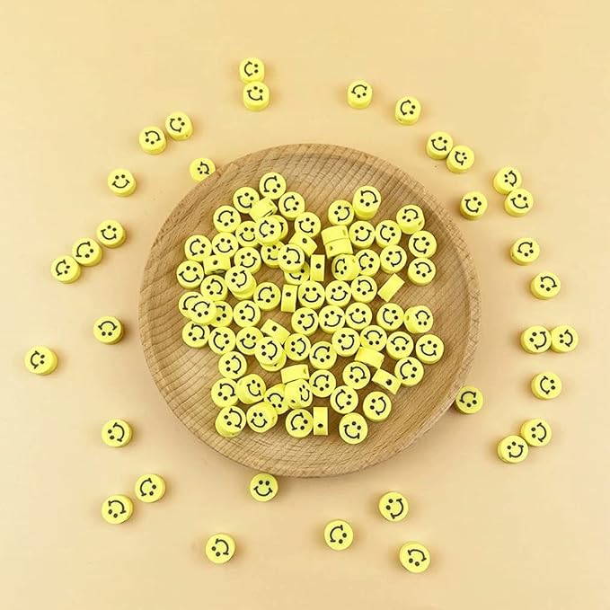 100pcs Mixed Polymer Clay Spacer Beads - Image 3