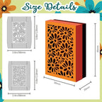 3D Flowers Box Metal Cutting Dies Hollow Out Daisies Roses Box Die Cuts Carbon - Image 2