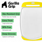 GORILLA GRIP BPA-Free Reversible Kitchen Cutting Board Set of 3, US Designed - Image 2