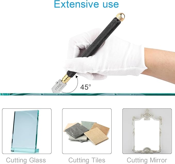 Glass Cutter 2mm-20mm & Glass Cutting Oil, Professional Upgrade Glass Cutters - Image 5