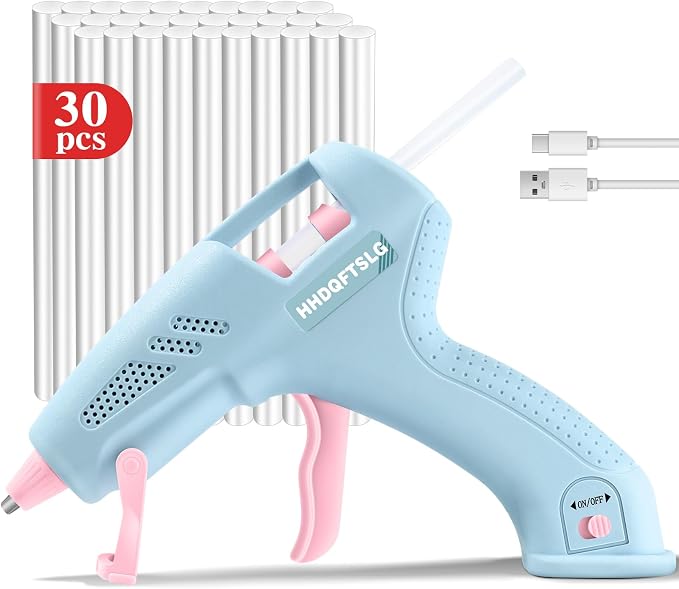 Cordless Hot Glue Gun, Fast Preheating by HHDQFTSLG