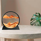 BGFJYUK Moving Sand Art Picture in Motion, Round Tempered Glass 3D Deep Sea - Image 4