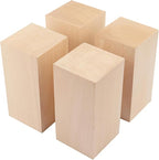4 Pack Basswood Carving Blocks, Soft and Smooth, Easy Whittling and Carving - Image 3