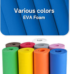 Do²ping Blue Eva Foam Sheets Roll, 10mm EVA Craft Foam 39''x13.9'' High Density - Image 6