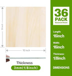 Basswood Sheets 16"x16"x1/8", 3mm Basswood - Image 4