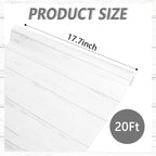 Qyeahkj White Wood Bulletin Board Paper Roll Wood Grain Bulletin Board - Image 2