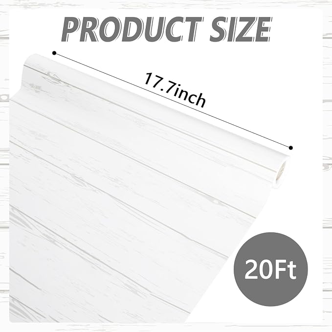 Qyeahkj White Wood Bulletin Board Paper Roll Wood Grain Bulletin Board - Image 2