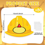 gisgfim 80Pcs Construction Helmet Cutouts Back to School Decorations Bulletin - Image 2