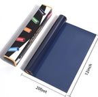 RENLITONG Navy Blue Iron on Vinyl 12Inch by 20ft Roll Heat Transfer Vinyl - Image 3
