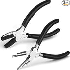 Mudder 2 Pieces Jewelry Making Tool Bail Making Pliers 6 in 1 Jewelry Wire by Mudder