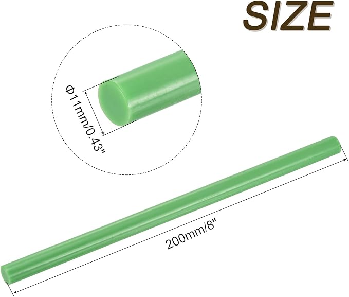 uxcell 30pcs Full Size Hot Glue Gun Sticks 8-inch x 0.43-inch High Sticky Large - Image 2