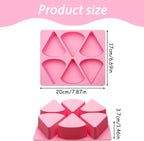 Silicone Scone Pan 6-Cavity Triangle Baking Mold | Non-Stick Release, Mini - Image 2