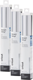 Cricut Smart Permanent Vinyl, Matte Metallic | 3-Pack of 3ft Rolls by Cricut