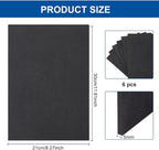 BENECREAT 6 Pcs 5mm Thick Self Adhesive Foam Sheet 8.3x11.8 Inch Black Non-Slip - Image 2