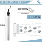 Deburring Tool with 12 High Speed Steel Blades, Deburring Tool 3D Printing - Image 2