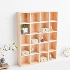 13.4''x10.6''x2'' Wooden Storage Divider Box Showcase Display Box | - Image 4