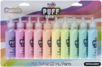 TULIP Puff Paint Pastel Colors 10-pack, Nontoxic & Waterproof Craft Paint by Tulip