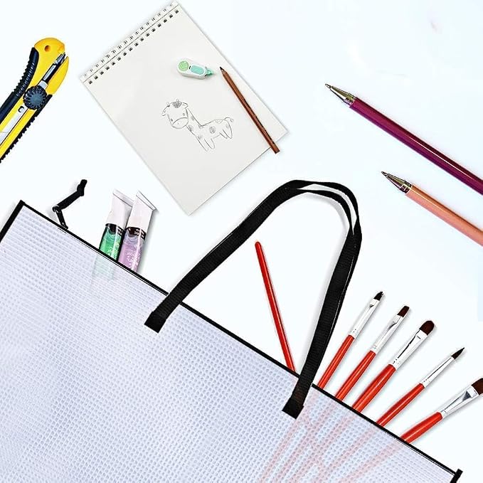 Opret 2 Pack 19x25 inch Art Portfolio Bags, Artwork Storage Case - Image 8