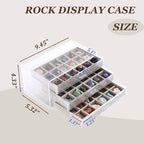 Rock Display Case, 54 Girds Rock Collection Display, Rock Collection Box - Image 4