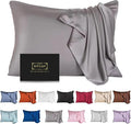 Mulberry Silk Pillowcase for Hair and Skin, Standard Size Cooling Silk Pillow by SIYUAN