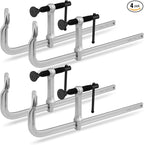 HORUSDY 4-Pack 12-Inch Bar Clamp Set, Light Duty Drop Forged Steel F Clamps by HORUSDY